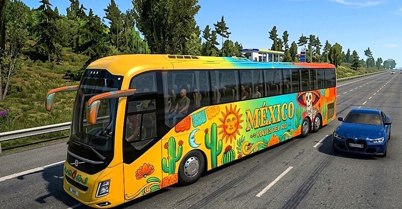Skins Bus Simulator ultimate Volvo 9800.